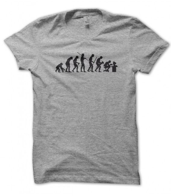 T-shirt Evolution de l'homme en GeeK