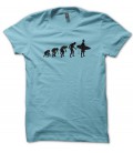 T-shirt Evolution de l'homme en Surfer