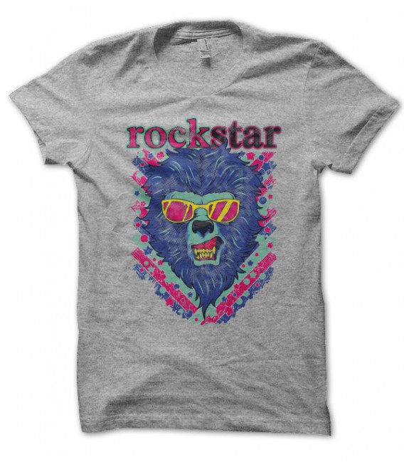 T-shirt Lion Rock Star