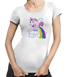 Tee-Shirt Femme Licorne Prout