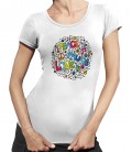 Tee-Shirt Femme Peace Music Love