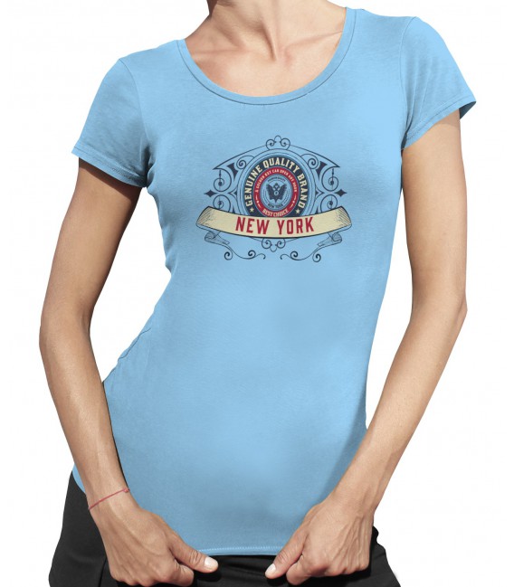 Tee-Shirt Femme, New York Genuine Quality Brand