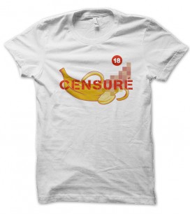 Tee Shirt Censuré ! Strip Tease de Banane -18
