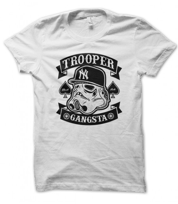 Tee Shirt Gangsta Trooper, May the Force Yo Man