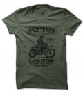 Tee Shirt Born to Ride, Motocross Championship