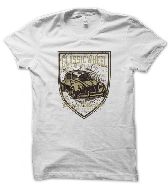 Tee Shirt Classic Wheel Retro Car Cox