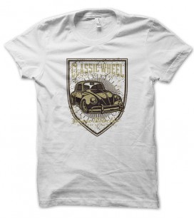 Tee Shirt Classic Wheel Retro Car Cox