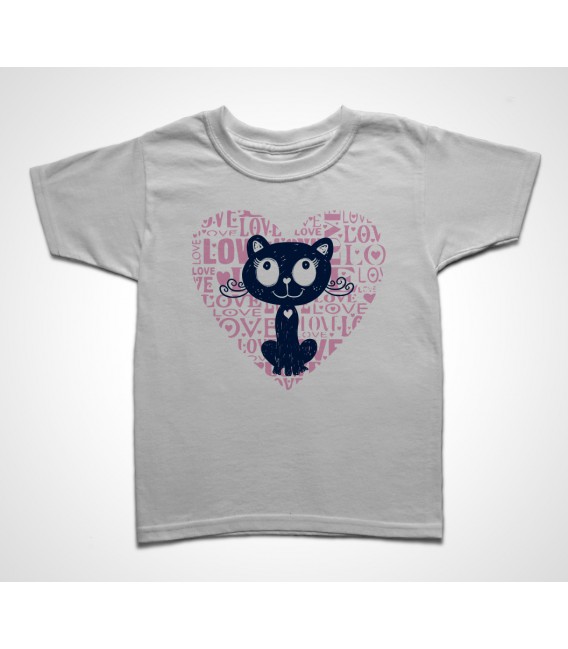 Tee shirt Enfant Love Cat