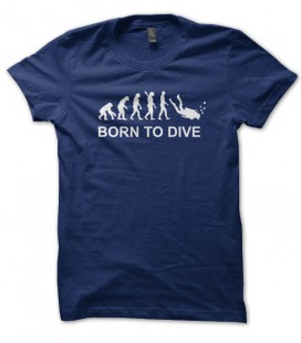 Tee Shirt Born to Dive ( né pour plonger )