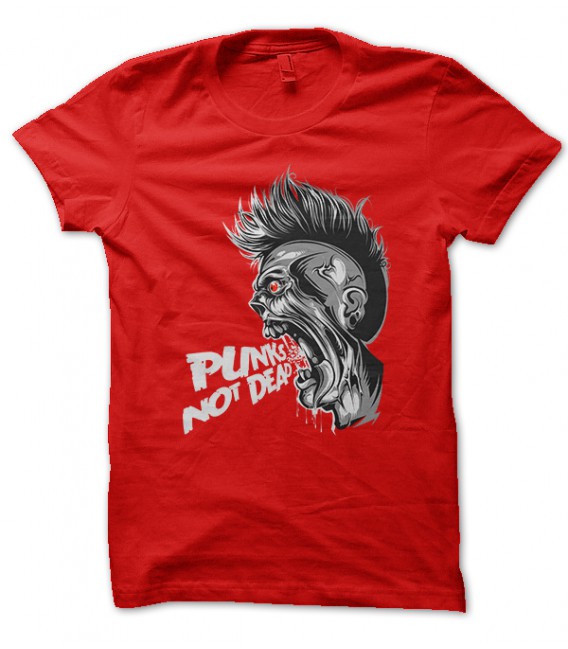 Tee Shirt Zombie Punks not DeaD !