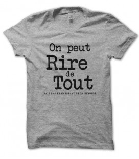 Tee Shirt On peut rire de tout, mais pas en mangeant de la semoule