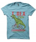 Tee Shirt T-Rex BiCycle Championship Racing Dinausore Vélocipède