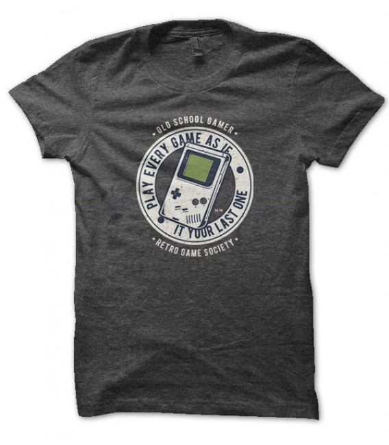 Tee Shirt old school Geek gameboy