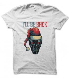 Tee Shirt Terminator Noël, I'll be Back