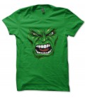 Tee Shirt GeeK Vert HULK face, Tete geant