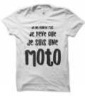 Tee Shirt Humour, Je ne ronfle pas, je rêve que je suis une moto