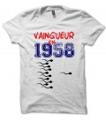 Tee Shirt Anniversaire, vainqueur en .. et choisissez la Date