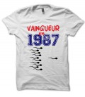 Tee Shirt Anniversaire, vainqueur en .. et choisissez la Date