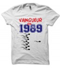 Tee Shirt Anniversaire, vainqueur en .. et choisissez la Date