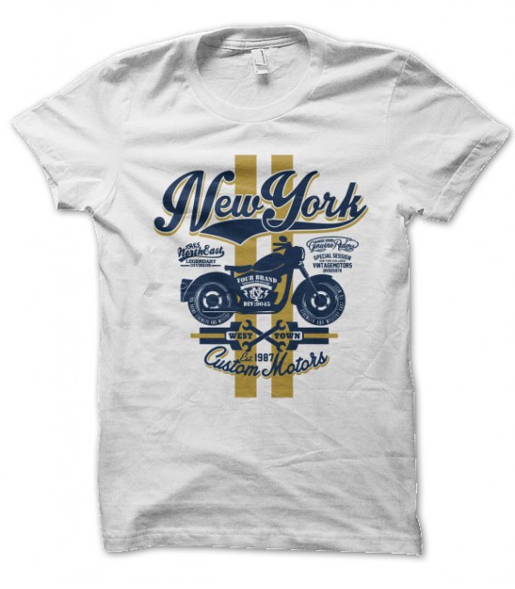 T-shirt New York Custom Motors