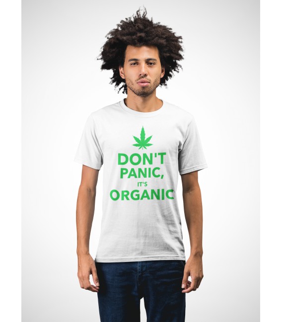 T-shirt humour Don't Panic, it' s Organic !