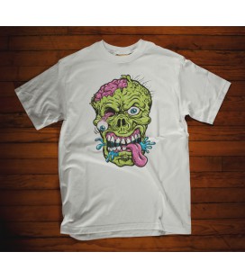 Tee shirt blanc Skull Freaks 