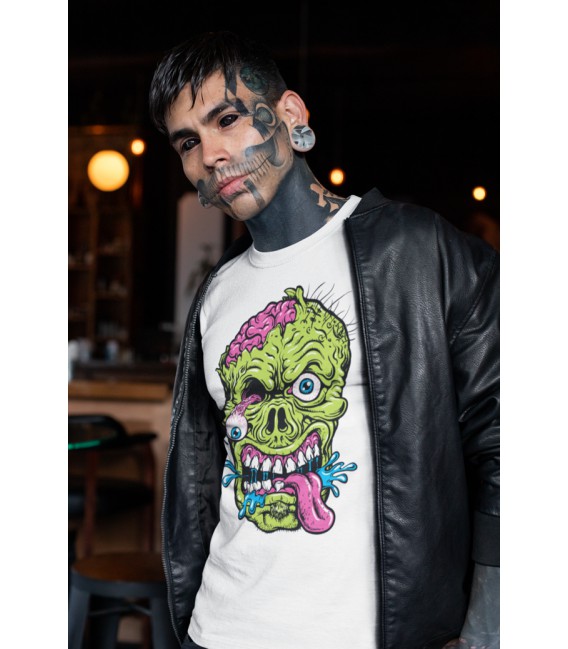 Tee shirt blanc Skull Freaks 