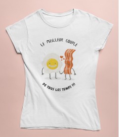 Télécharger gratuitement Images T Shirt Homme Ou Femme Original Le Couple Meilleur Couple Oeuf le plus cool par