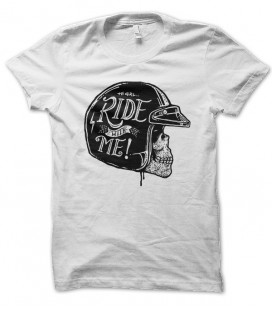 T-shirt Ride with me, Tête de Mort Biker