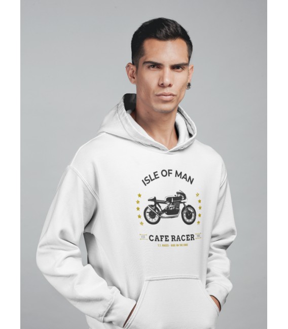 Sweat Shirt Capuche Cafe Racer, Isle of Man TT Races