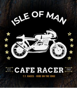 Sweat Shirt Capuche Cafe Racer, Isle of Man TT Races