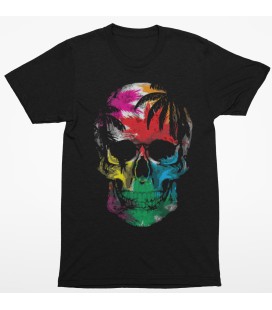 Tee shirt Homme Skull sous les tropiques by hellheal