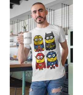 Tee Shirt Original 4 Minions Heros de T-GeeK !