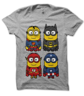 Tee Shirt Original 4 Minions Heros de T-GeeK !