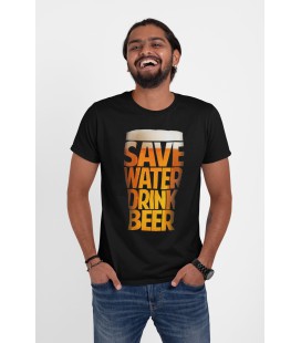 Tee Shirt Save water, drink Beer ! ( Économise l'eau, bois de la Bière ! )
