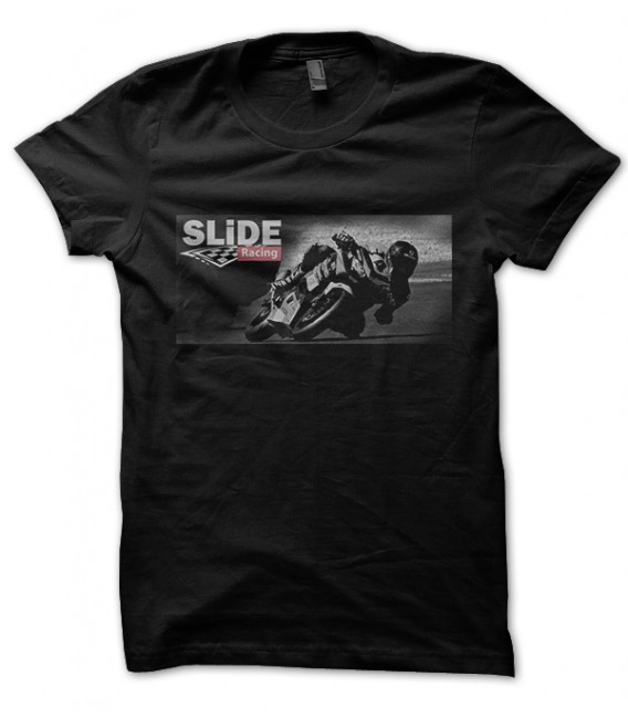 T-shirt Paint It Black, logo Slide Racing