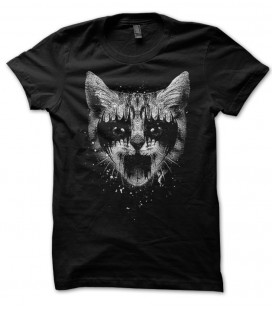 Tee Shirt Noir Metal Pussy Cat