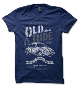 Tee Shirt Get the Bug Old School, Vintage Coccinelle VW