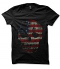 Tee Shirt Noir American Skull, Tête de mort USA