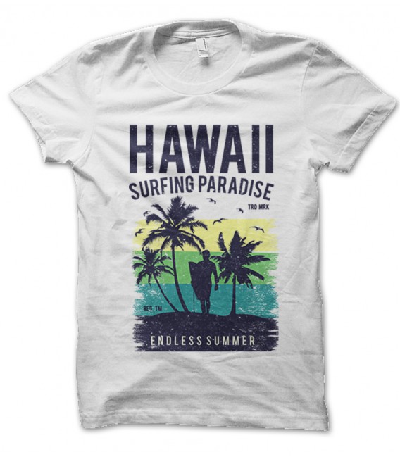 Tee Shirt Original Hawaii Surfing Paradise