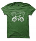 Tee Shirt Amsterdan, le Vélo Weed