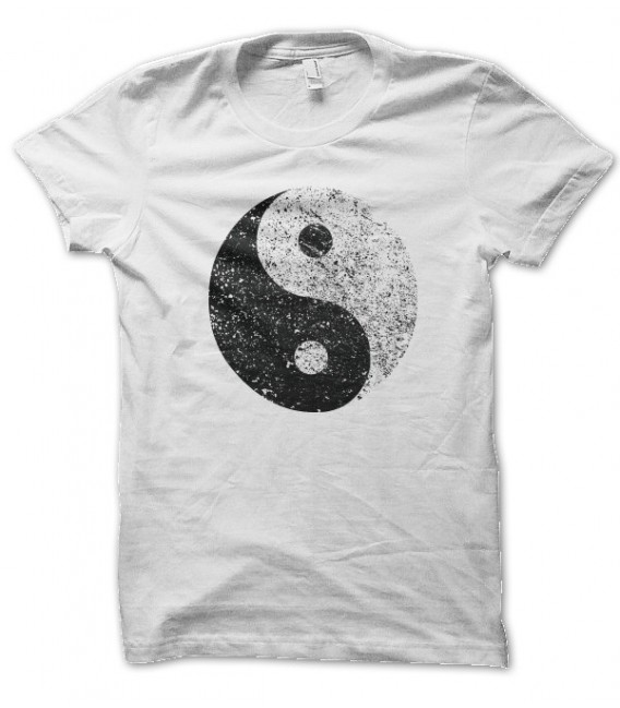 T-shirt Ying Yang Grunge