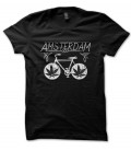 Tee Shirt Amsterdan, le Vélo Weed