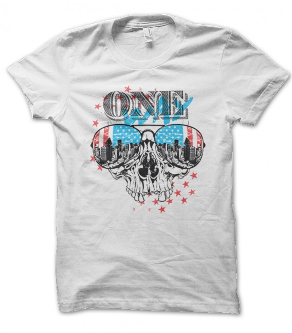 Tee Shirt One Way, American Skull City