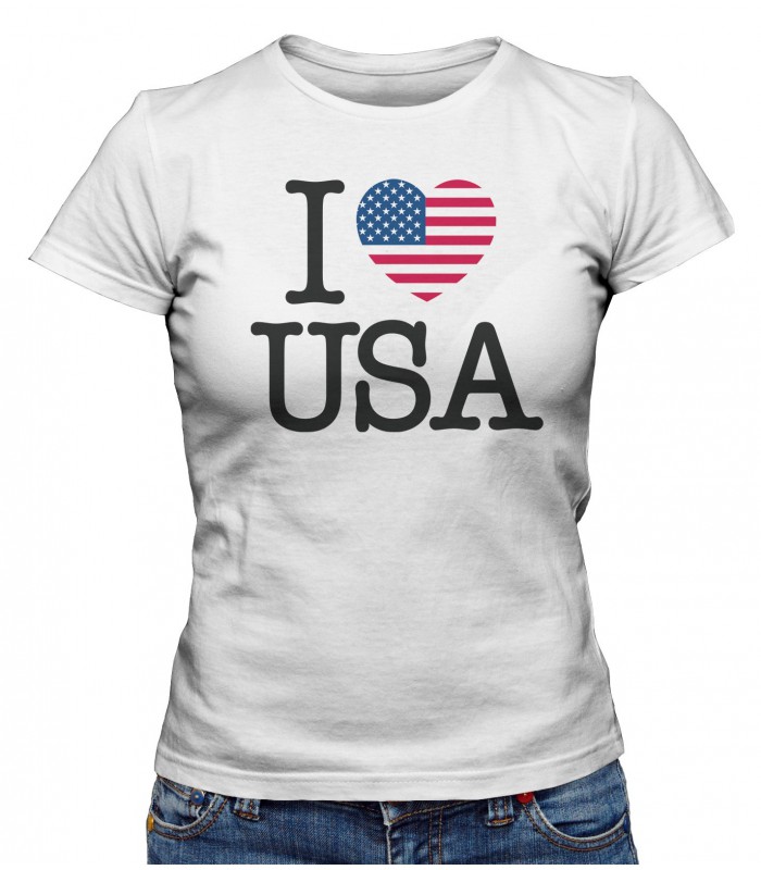 t shirt femme usa