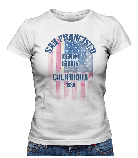 T-shirt Femme San Fransisco Denim Goods 1938