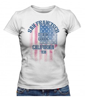 T-shirt Femme San Fransisco Denim Goods 1938