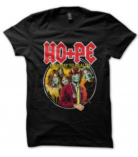 Tee Shirt Noir Highway To Health, Hope