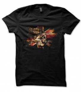 Tee Shirt Skull Union Jack Grunge