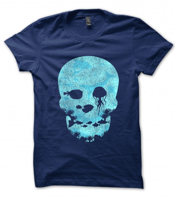 Tee Shirt Skull Ocean Dead Vintage